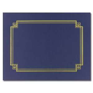  Masterpiece Linen Certificate Cover, Navy   3 Covers 