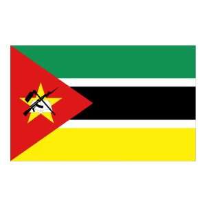  Mozambique 5 x 8 Nylon Flag Patio, Lawn & Garden