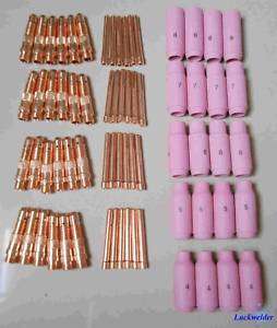 60 pcs TIG Consumables Accessories For WP17/18/26 Torch  
