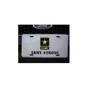  US Army LICENSE PLATE     Army Star   Army Strong 
