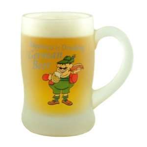   Happiness is Drinking German Beer Frosted Glass Mug