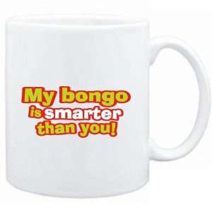  Mug White  My Bongo is smarter than you!  Animals 