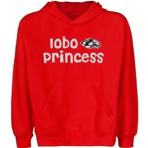  New Mexico Lobos Youth Princess Pullover Hoodie   Cherry 