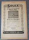 solex carburetors autocar magazine ad 1926 uk 