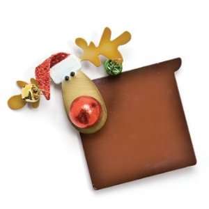    Flat and Happy Holiday Mooserberry Whimsical Magnet