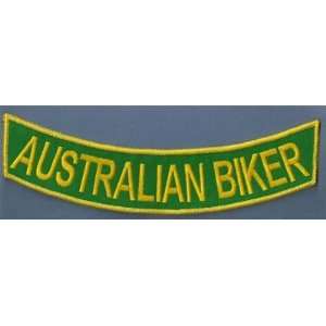  AUSTRALIAN BIKER BOTTOM ROCKER BACK AUSSIE BIKER PATCH 