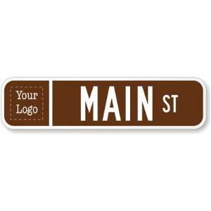  Customized Sign (white on brown) High Intensity Grade, 24 