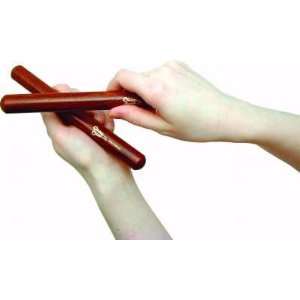  Basic Beat Pair of Large Rosewood Claves Musical 