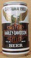 HARLEY DAVIDSON MOTORCYCLES BEER Can DAYTONA 1993 gd.1  