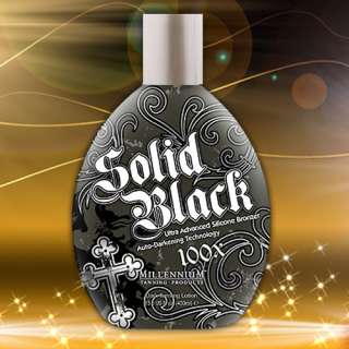 Millennium SOLID BLACK 100X Bronzer Indoor Dark ACCELERATOR Lotion 