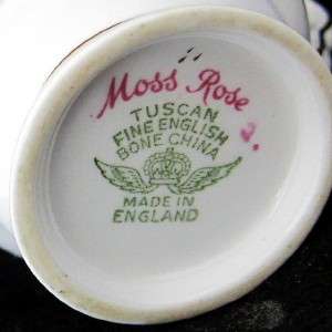 RARE ENGLISH ROYAL TUSCAN MOSS ROSE MINI CREAMER #C9612  