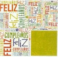 CUMPLEANOS/BIRTHDAY 2 SIDED 12X12 SCRAPBOOK PAPERS/SM  