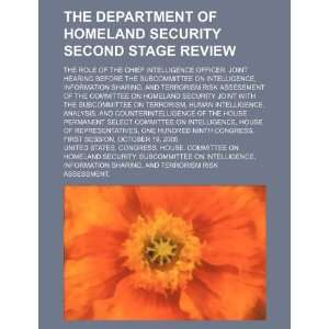  Second Stage Review the role of the Chief Intelligence Officer 