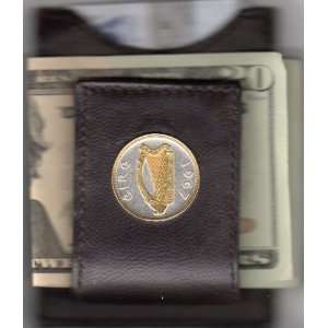  Gorgeous 2 Toned Gold on Silver Irish Quarter size Harp 