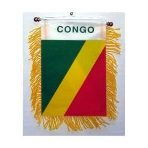  Republic of Congo   Window Hanging Flag Automotive