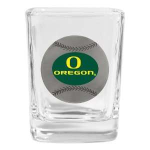  Oregon Ducks NCAA Baseball Square Shot Glass: Sports 