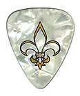 12 Lot Bulk Pick Chick FLEUR DE LIS GOLD Guitar Picks Medium Saints 