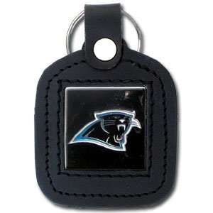  Carolina Panthers Square Leather Key Chain   NFL Football 