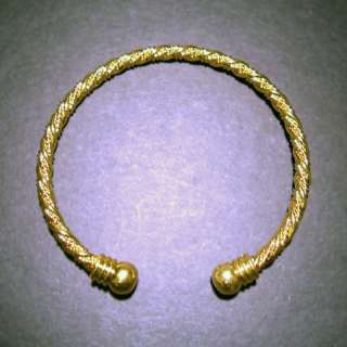 Gold Wire Cuff Bracelet  