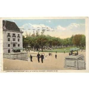  1917 Vintage Postcard View from Bancroft Hall   U.S. Naval 