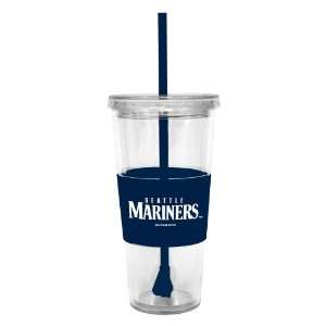 MLB 22 Ounce Insulated Straw Tumbler with Sleeve Sports 