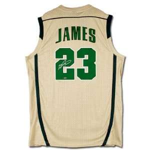  LeBron James Signed Nike High School Jersey UDA: Sports 