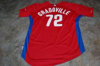 Tim Gradoville PHILLIES 08 Authentic Game Used Jersey  