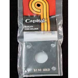  Capital Plastics 2x2 Holder   $2.50 GOLD in Black 
