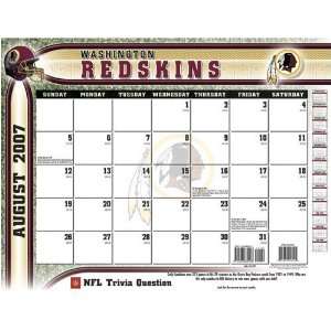   Redskins 2007   2008 22x17 Academic Desk Calendar