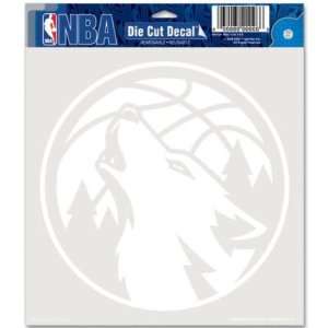  Minnesota Timberwolves Official Logo 8x8 Clear Die Cut 