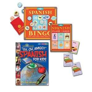  Lets Learn Spanish Trio (Game, Flashcards & FunBook 