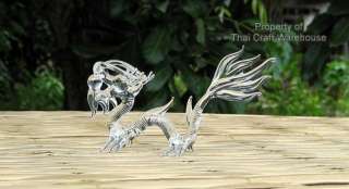 rice fields hand blown glass art sculpture small clear dragon