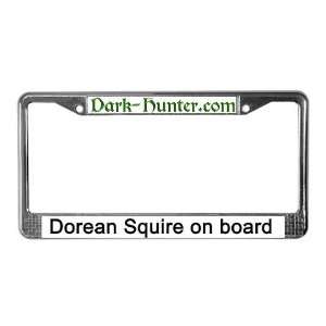  Dorean Squire White License Plate Frame by  
