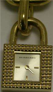 Burberry Womens Goldtone Charm Bracelet Watch BU5232  
