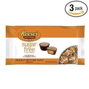 Reeses Peanut Butter Cup Miniatures, Sugar Free, 8.8 Ounce Bags (Pack 