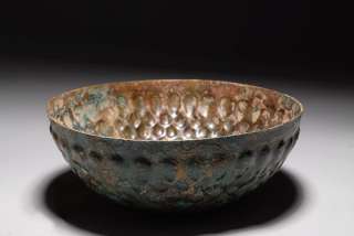 Rare Greek Decorated Bronze Lotus offering bowl 350 BC  
