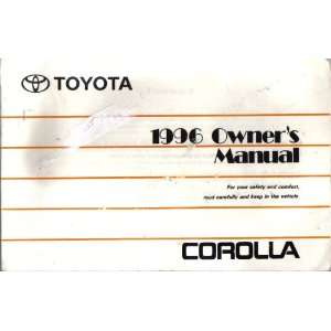   Toyotta Corolla 1996 Owners Manual: Toyota Motor Corporation: Books