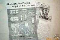 MODEL MARINE steam engine model plans  