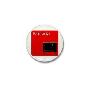 iBrainwash Tv Mini Button by  Patio, Lawn 