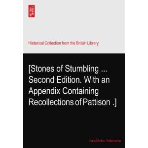  [Stones of Stumbling  Second Edition. With an Appendix 