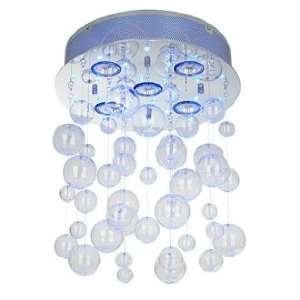   Euro LED Light Show Bubbles Semi Flush Ceiling Light: Home Improvement