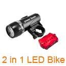 Waterproof LED Bike Bicycle Head Light+Rear Flashlight 800m / 2500 ft 