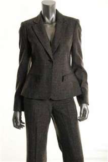 Anne Klein Suit 2 PC Central Park Pant Gray BHFO Misses 8  