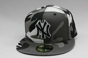New York Yankees White Black Grey Army Fatigue MLB 59Fifty New Era 