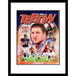   16x13 Denver Broncos Tim Tebow Tebow Time Composite: Home & Kitchen