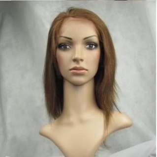   24 French Full Lace Wig India Remi YAKI Straight Human Hair~  