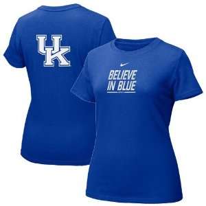 Nike Kentucky Wildcats Royal Blue Ladies Uniform T shirt  