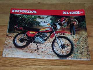 1979 Honda XL125S Original Sales Brochure VG  