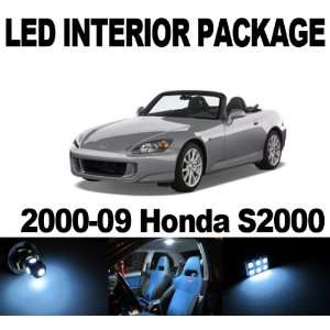 Honda S2000 2000 2009 WHITE 4 x SMD LED Interior Bulb Package Combo 