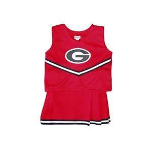  Georgia Bulldogs NCAA Cheerdreamer Two Piece Uniform (Red 